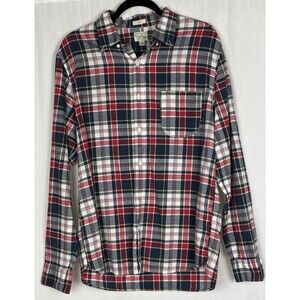 J. Crew Indian Madras Men’s Size Large Slim Fit Plaid Long Sleeve Shirt